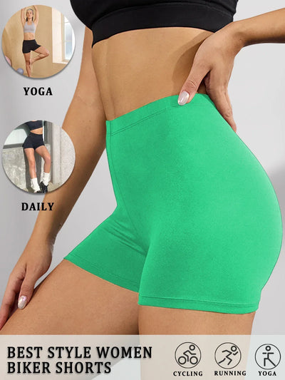 Biker Shorts For Women Super Soft No See Through Workout Yoga Running Cycling Push Up Gym Fitness Shorts Women's Activewear