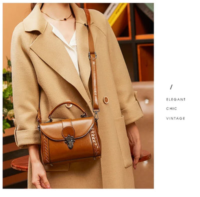 Women's Handbag Genuine Leather Hand Purses Luxury Fashion Female Shoulder The Tote Bag Designer With Top Handle Crossbody Bags