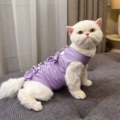 Cat Weaning Sterilization Suit Cats Anti-licking Sterilization Clothes Pet Surgery Recovery Suit Castration Wound Recovery Cloth