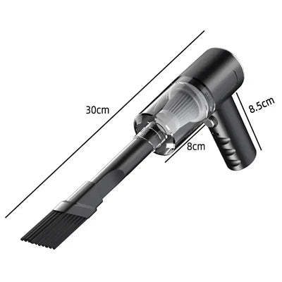 Portable wireless car vacuum cleaner, mini vacuum cleaner, powerful vacuum cleaner, portable USB car, 5500PA