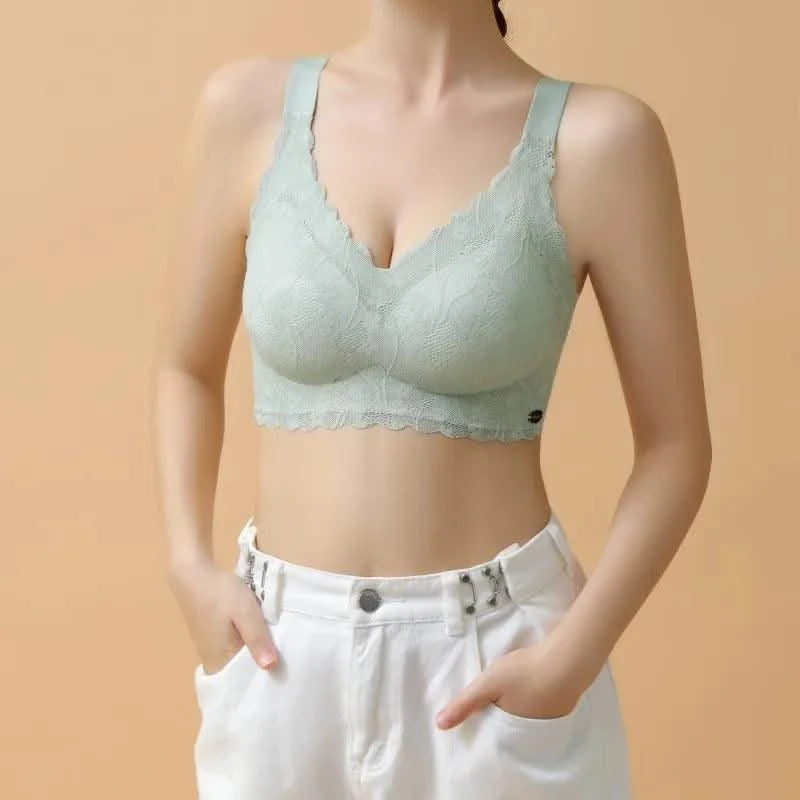 Full Coverage Bra For Plus Size Women With No Underwire Thin Cup Design To Show Cchest Small Help Lift And Prevent Sagging