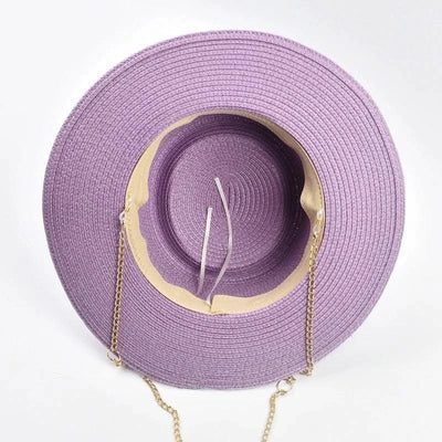 Summer Straw Hats for Women Ribbon Decoration Elegant Ladies Party Dress Hats Travel Beach Sun Hat Chapeau Femme