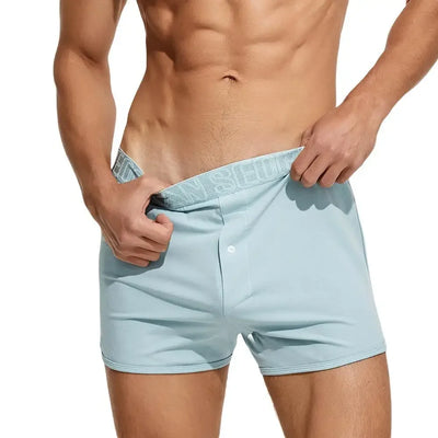 2024 Men's Cotton Jersey Boxer Short Loungewear Underwear Loose Fit Underpants Sleepwear Shorts Boxers for Men