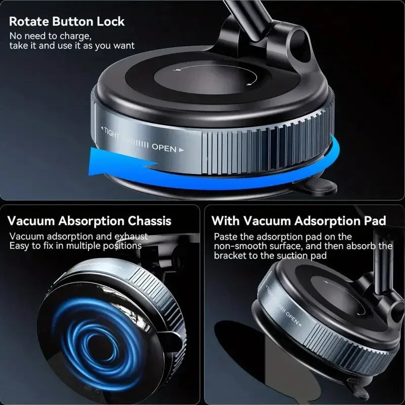 2025 New MagSafe Car Mount [ABS] Magnetic Phone Holder  Car with Strong Magnets 360 °   rotate and Adjustable Phone Car Mount