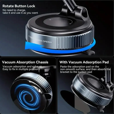 2025 New MagSafe Car Mount [ABS] Magnetic Phone Holder  Car with Strong Magnets 360 °   rotate and Adjustable Phone Car Mount