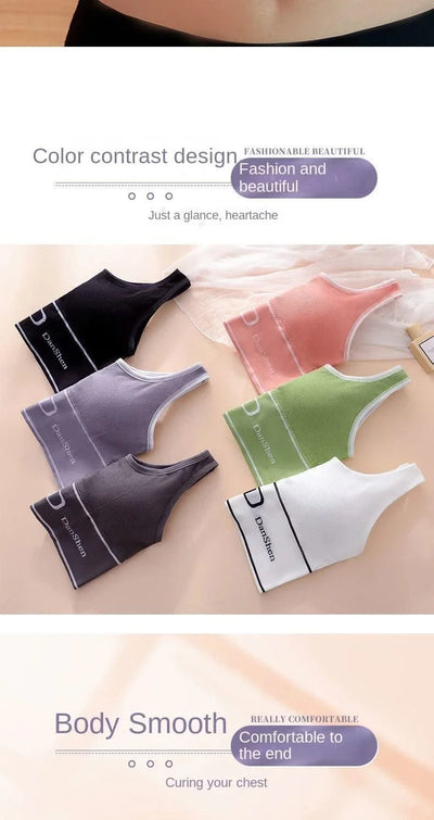 Sports Vest Women Gather Without Steel Ring Shockproof Underwear, Tube Top, Outer Wear, All-match U-shaped Beautiful Back, Big