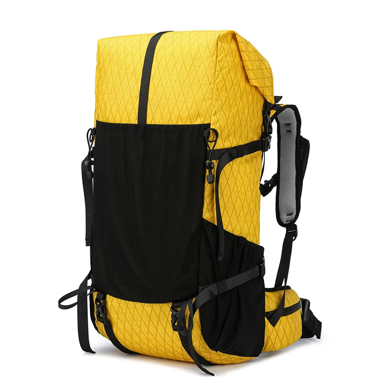 30L Hiking Backpack Daily Travel Wear-Resistant Waterproof Professional Climbing Large Capacity Roll-Up Shoulder Bag 2025 New