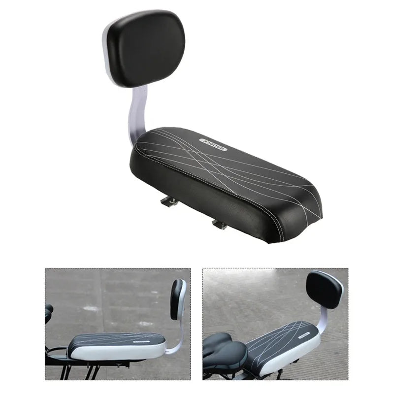 Cycle Accessories Parts Bicicleta Bicycle Rear Seat Saddle Bicycle Child Seat With Back Rest With Handle Armrest Footrest Pedals