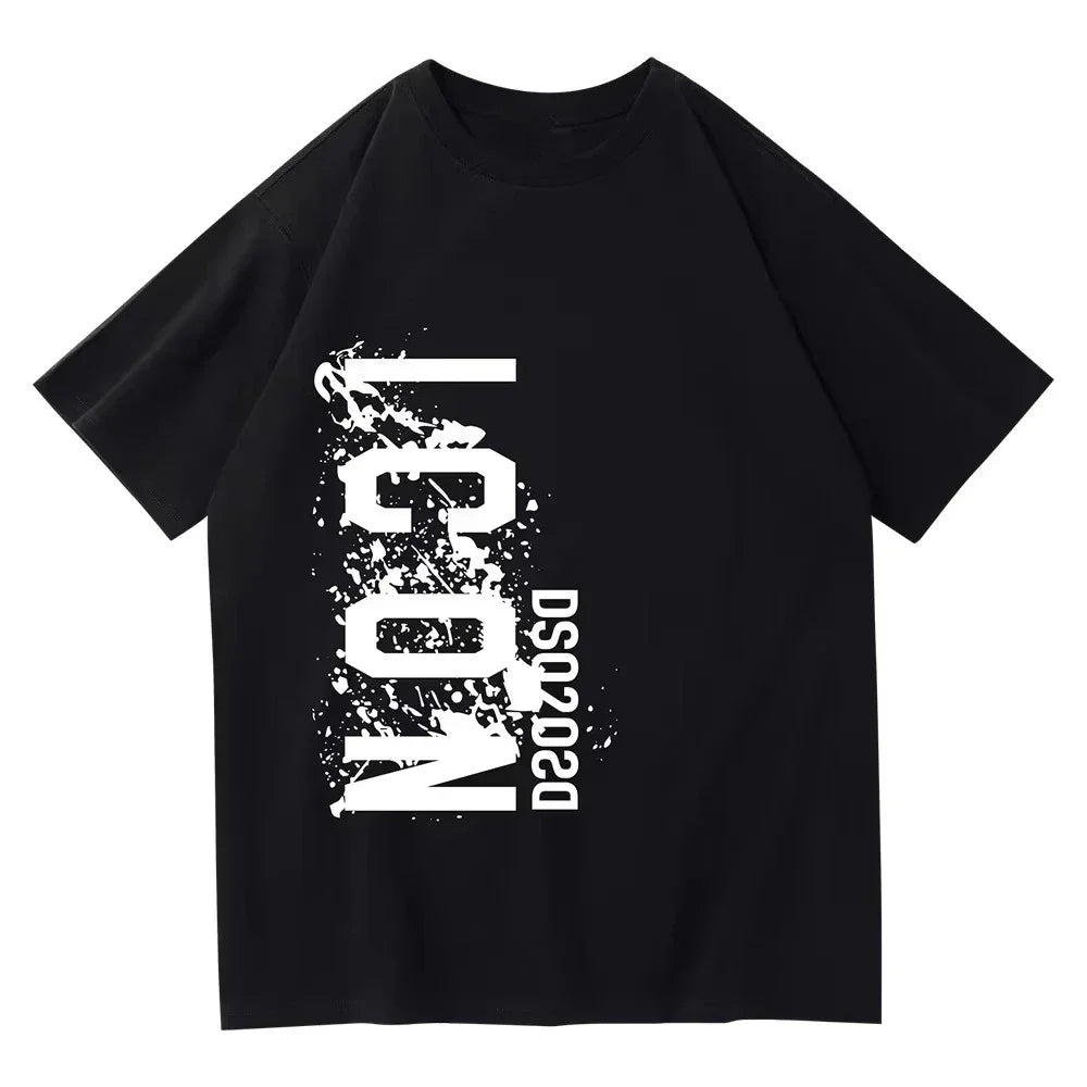 The Popular Trend of Printed T-shirts From European and American Brands: Comfortable Absorbent Cotton Short-sleeved T-shirts