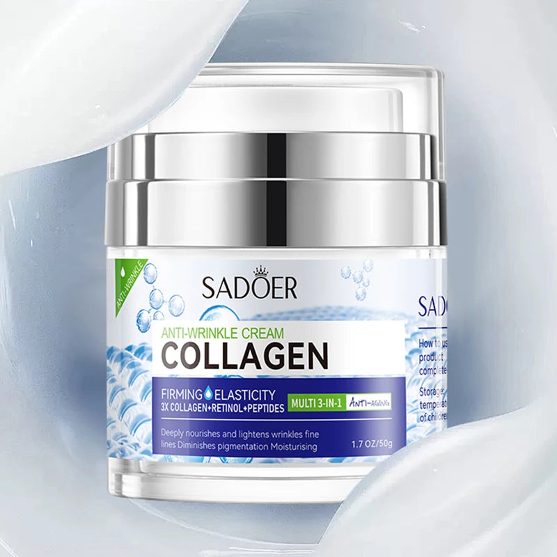 Collagen Face cream Moisturizing Anti-wrinkle nourishing Fade fine lines Smooth firm the skin Facial skin care