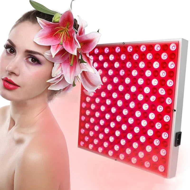 NEW 225 LED Red Light Therapy Panel Lamp 660nm 850nm Red Light for Body Pain Relief Blood Circulation Skin Beauty Massaging Lamp