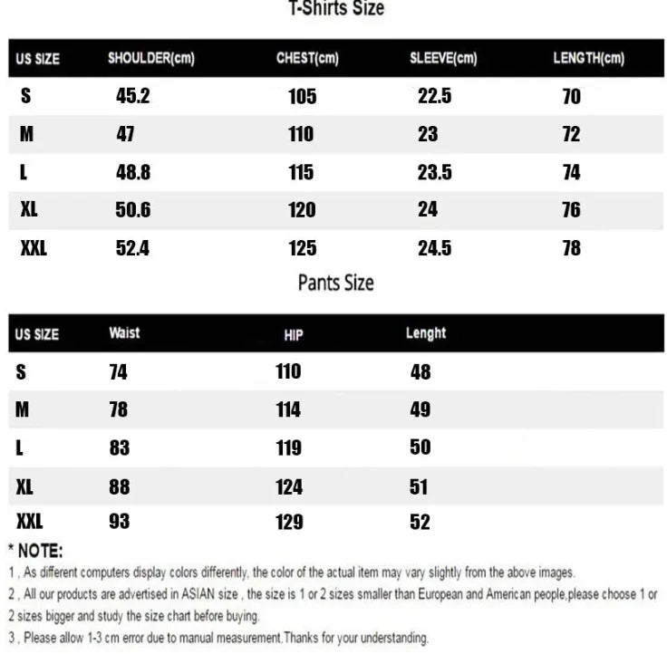 Men's Fashion Two-Piece Set Breathable Workout Tracksuit T-Shirt Shorts Comfortable Active Wear Clothing