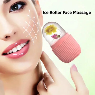 Ice Facial Roller Cube Beauty Lifting Ice Ball Face Massager Contouring Eye Roller Facial Treatment Reduce Acne Skin Care Tool