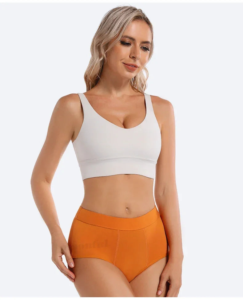 Menstrual Period Underwear High Waist Menstruation Panties Woman Abundant Flow Menstrual Cycle Absorbent Underwear Period Shorts