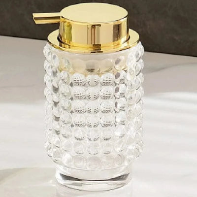 Luxury Glass Emulsion Hand Sanitizer Bottle Press Soap Bottle Shampoo Shower Gel Bottled Home Bathroom Decoration Accessories