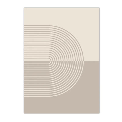 Modern Minimalist Wall Art Abstract Beige Lines Canvas Poster Painting Boho Print Wall Pictures Bedroom Living Room Home Decor