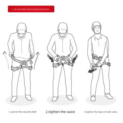 Waist Support Outdoor Sports Harness Strong Safety Rock Climbing Harness Stable High Capacity Climbing Half Body Safety Belt