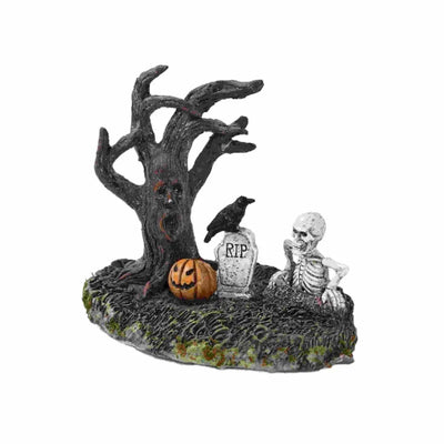 New Halloween Decoration Landscape Resin Ornaments Creative Ghost Festival Withered Tree Home Desktop Decor