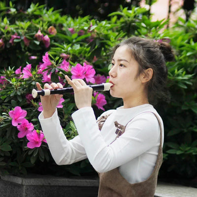 M MBAT ABS Flute Clarinet Recorder Soprano Long Flutes Baroque Recorder Fingering Musical Instrument Accessories Beginner Flute