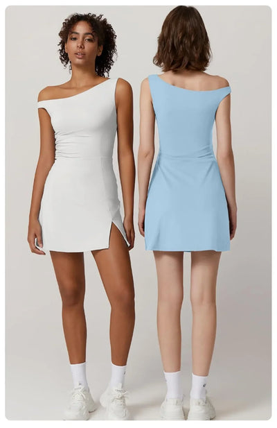 Casual Tennis Dresses Dresses Women Yoga Sports Dresses Badminton Running Fitness Short Skirts Tennis Clothing