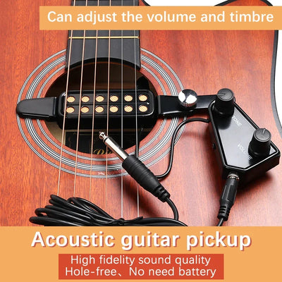 Acoustic Guitar Pickups Sound Hole Pickup Transducer Amplifier Musical Instruments Pickup For Guitar