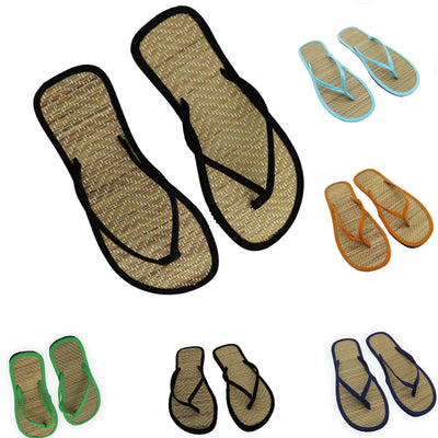 Fashion Women Flip Flop Flat Sandals Summer 2025 Silent Rattan Comfortable Beach Slippers Casual Minimalist Thong Sandals