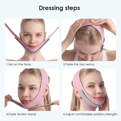 Reusable Face Slimming Bandage V Line Face Shaper Chin Cheek Lift Up Belt Facial Massage Strap Face Lifting Skin Care Tools
