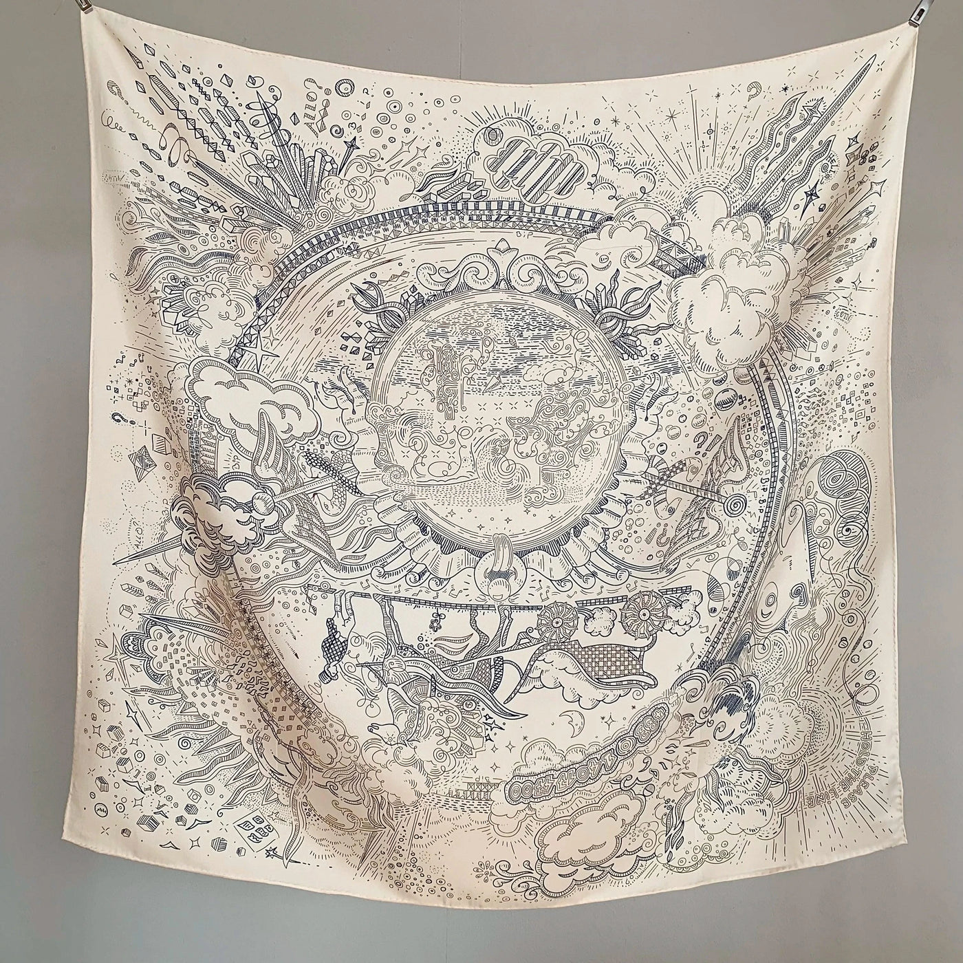 100% Real Silk Scarf Shawl Large Head Scarves Hijab for Hair Wrapping 90cm