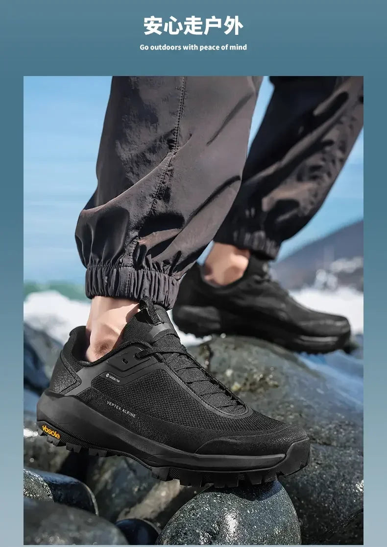 2025 High-quality outdoor climbing shoes Men's Lightweight breathable skidproof shock absorption all-terrain off-road sneakers