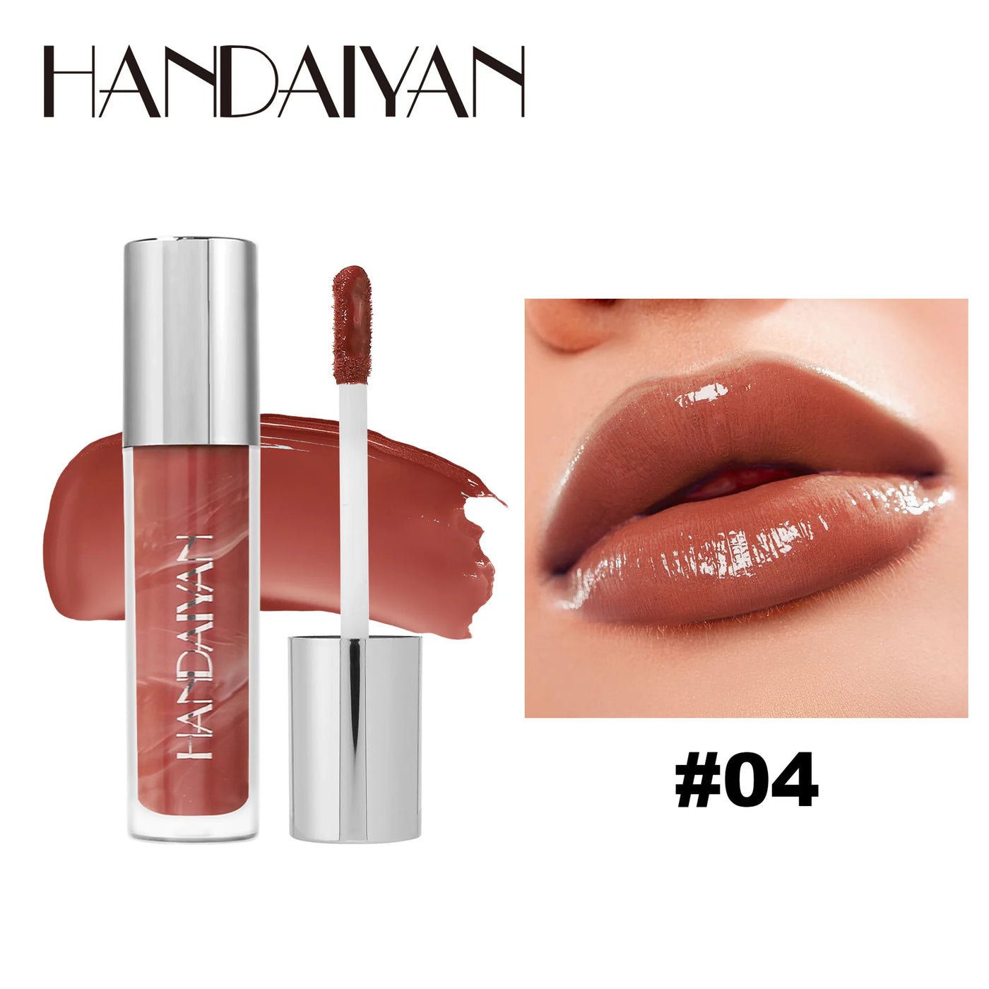 Long Lasting Lip Gloss Vitamin E Infused Plumping Glaze Hydrating Nude Color Liquid Balm Glossy Makeup Shine