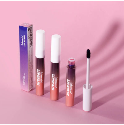 Blading Lip Gloss Peel and Stick Set Long-lasting Waterproof Pink Lip Gloss Transfer Resistant Natural Lip Gloss For Women