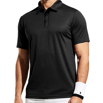 Men's Short Sleeve Polo Shirts Summer Trendy Breathable T-shirt Solid Color Casual Loose Basic Top Men Polos Shirts Streetwear