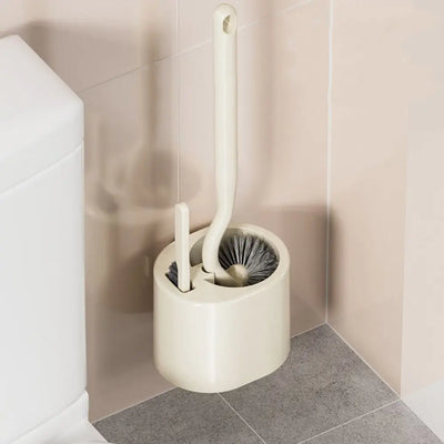 Cleaning Tools Long Handle Toilet Brush Set Wall Mounted Hanging Hole Cleaning Brush Durable Toilet Scrubber Bathroom
