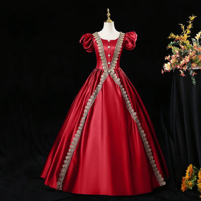 Customized Ball Gown Medieval Dresses Court Victorian Marie Birthday Party Gowns Masquerade Theater Halloween Abendkleider