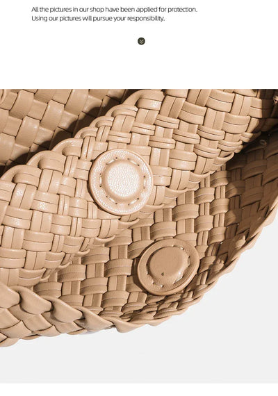 Designer bag Luxury 2024 woman bag Brand New Product PU Small size hand-woven bucket bag High quality Women's handbag