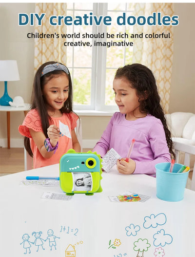Digital Children Camera For Photography Instant Print Photo Kids Camera Mini Thermal Printer Video Educational Toys Gift