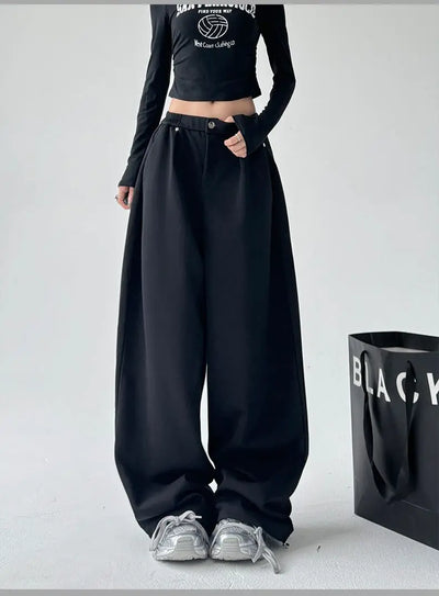 Wide Leg Pants Women's Autumn and Winter New Loose Sports Casual Pants