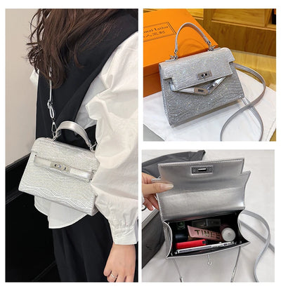 Popular Classic Leather Ladies Shoulder Bag Handbags For Women Designer Inspired Elegant Top Handle Purse Fashion Tote