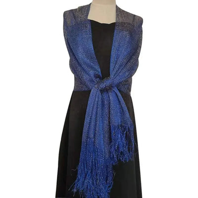 Elegant Evening Dresses Shawls Female Golden Silvery Wire Tassels Bridal Bridesmaid Party Wedding Temperament Accessories Scarf