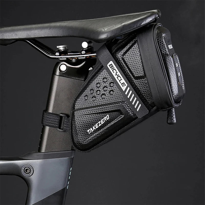Fashion Waterproof Bicycle Saddle Bag Road Bike Saddlebags Reflective Striped Bicycle Tool Holder Bag MTB Accessories Tools