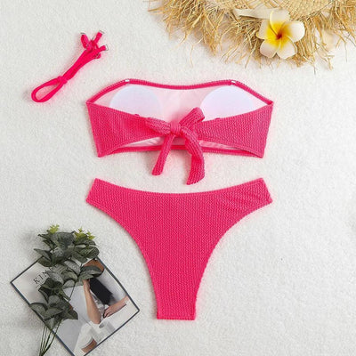 Sexy Women's Swimsuit 2025 Summer Bikini Two-piece Swimwear for Woman Beachwear Halter Bikinis Sets Swimming Beach Bathing Suits