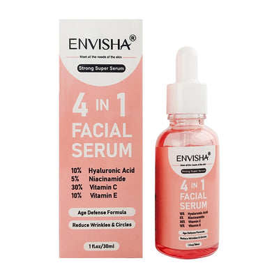 ENVISHA Facial Serum Hyaluronic Acid Niacinamide Vitamin Face Skin Care Anti-Aging Wrinkle Whitening Moisturizing Shrink Pores