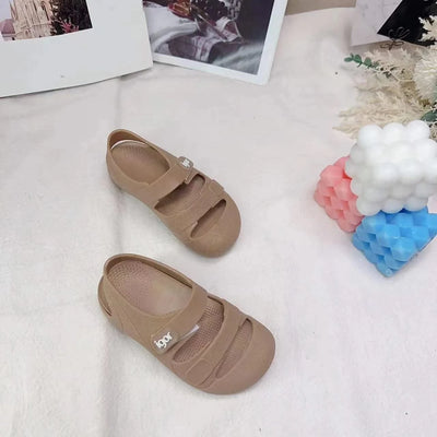 Kid Toddler Flat Breathable Fishermen Roman Shoes Children's Colorful Beach Comfortable Jelly Sandals Boy Girls Sandals SO098
