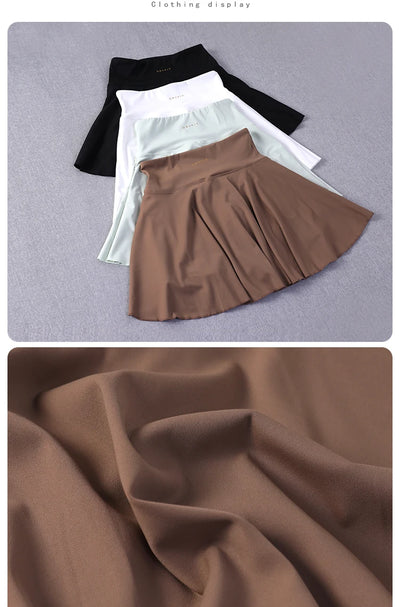 Yoga Wear Athletic Skorts Running Workout Sports Skirts High Waisted Pleated Tennis Skirt for Women