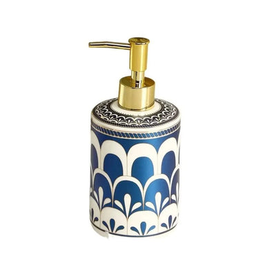 Luxury Ceramic Soap Dispenser Colorful Painted Lightweight Soap Pump Bottle Refillable Empty Liquid Lotion Dispenser Home