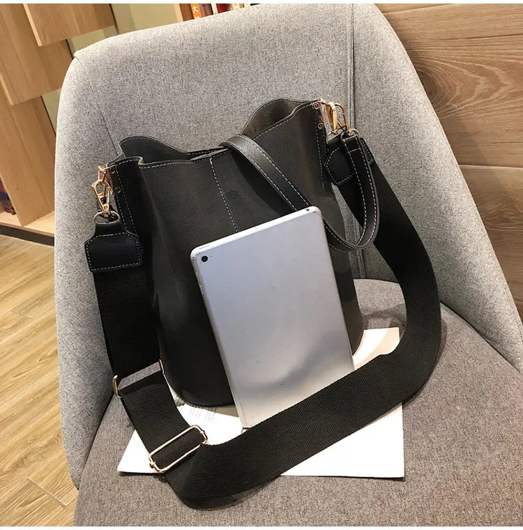Designer Handbags Ladies Bucket Bag PU Leather Shoulder Large Capacity Crossbody Bags for Women High Quality New Tote Bag