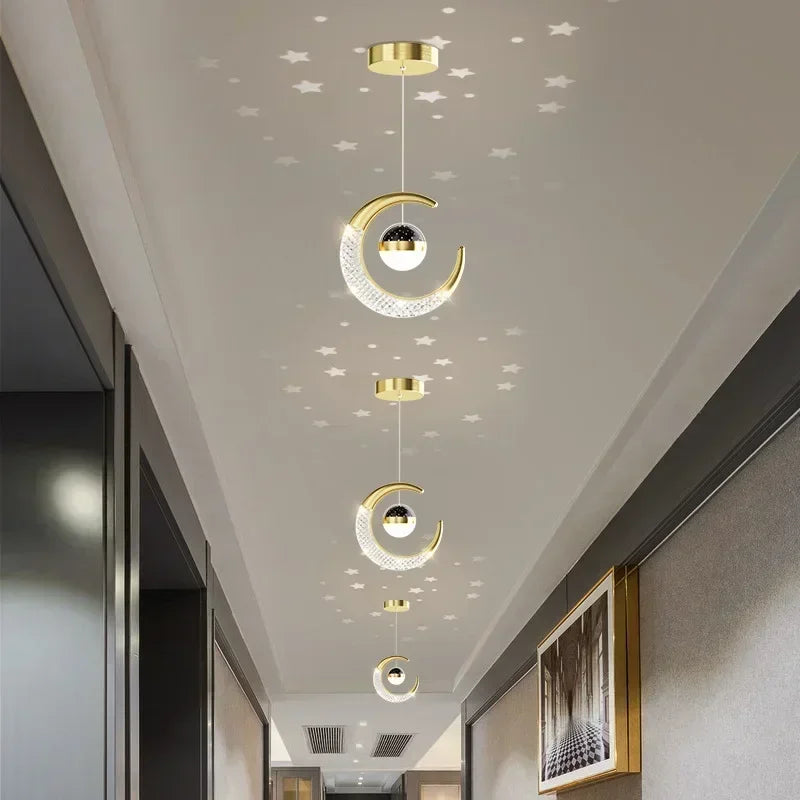 Home decor corridor ceiling light star chandelier modern living room bedroom bedside chandelier bar atmosphere decor chandelier