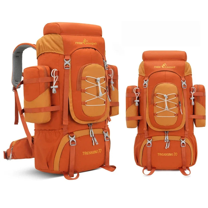 Outdoor Climbing Backpack with Rain Cover Hiking Camping Trekking Outing Bag Large Mountaineering Luggage Sports Rucksack