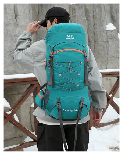 Hiking Backpack Camping Bag Mountain Climbing with Waterproof Rain Cover Daypack for Men Women Outdoor Travel Rucksack Fishing