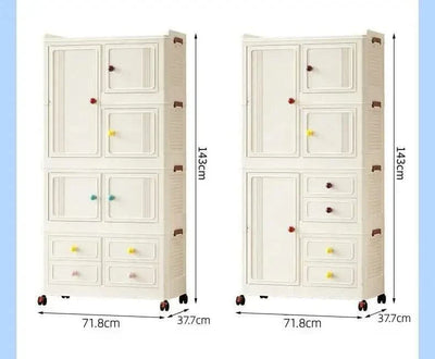 Home bedroom, children's storage cabinet, multi-layer snack cabinet, multifunctional large capacity dust-proof storage box